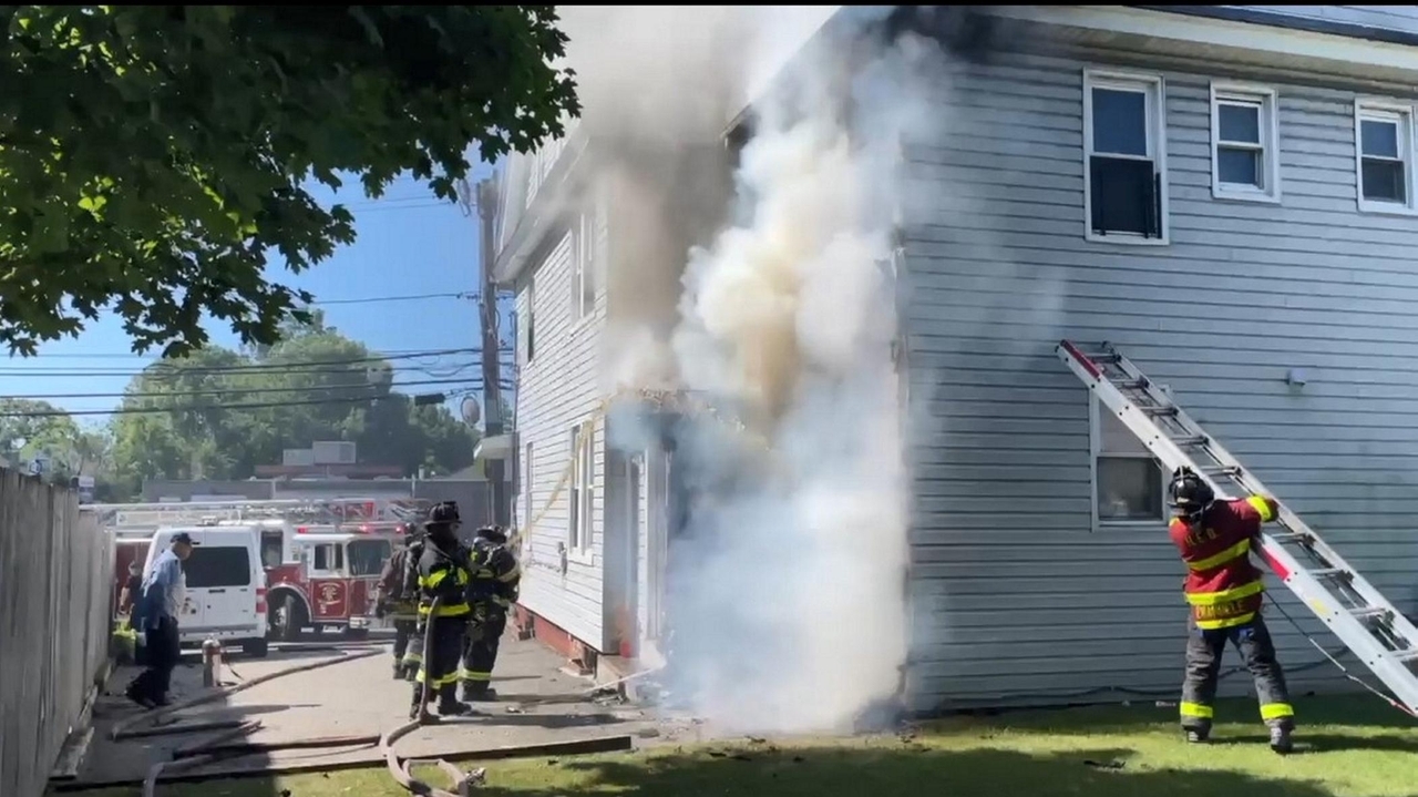 Fire in Hempstead Today: Multi-Unit Building Blaze Forces Residents Out as Local Fire Departments Battle to Contain Heavy Flames and Smoke
